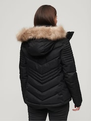 Superdry Black Ski Luxe Puffer Jacket - Image 2 of 3