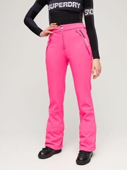 Superdry Pink Ski Softshell Slim Trousers - Image 1 of 3