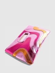 River Island Pink Terry De Havilland Swirl Print Clutch Bag - Image 4 of 6