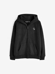 Abercrombie & Fitch Essential Full-Zip Black Hoodie - Image 2 of 5