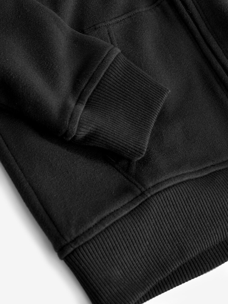 Abercrombie & Fitch Essential Full-Zip Black Hoodie - Image 5 of 5