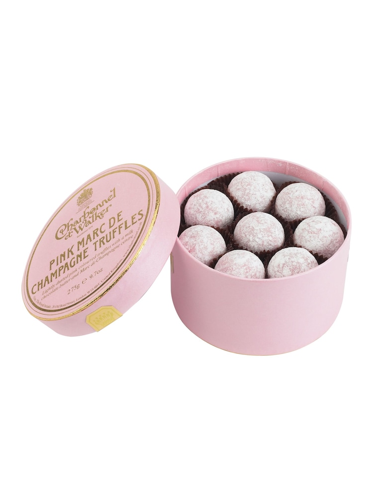 Charbonnel et Walker 275g Pink Marc de Champagne Chocolate Truffles - Image 1 of 1
