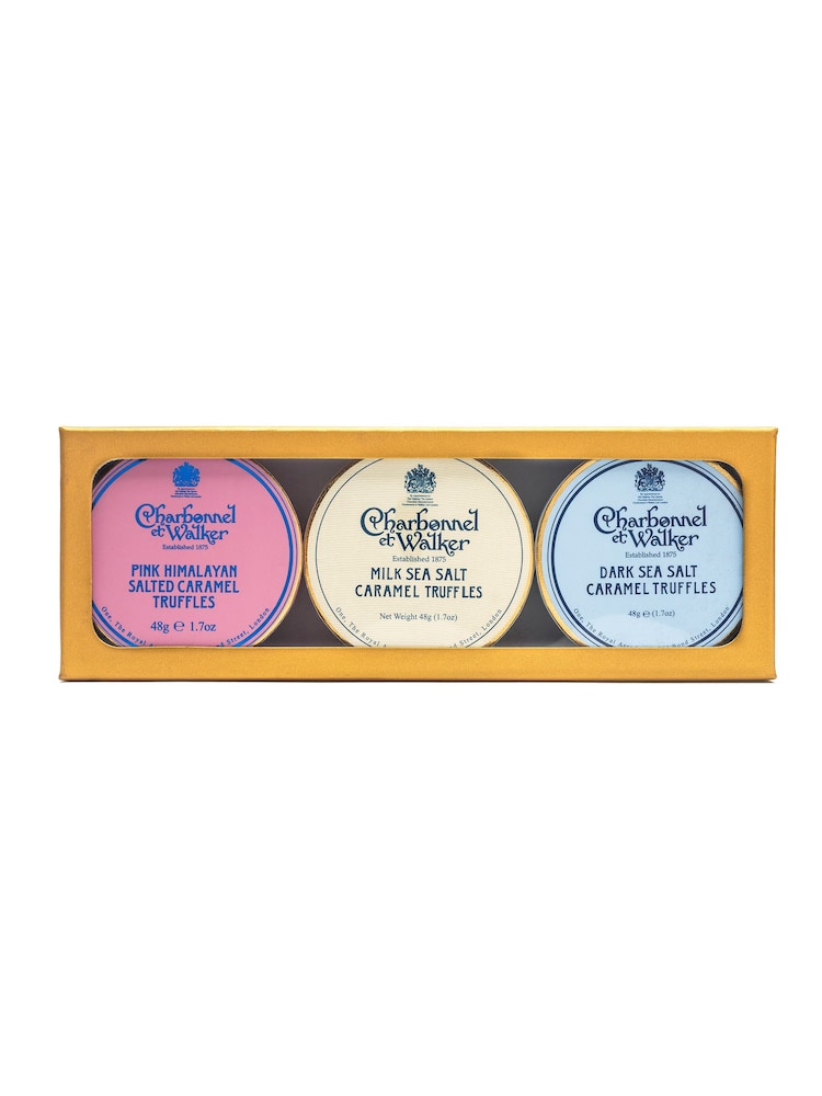 Charbonnel et Walker 144g Dark, Milk and Pink Himalayan Chocolate Truffles Gift Set - Image 2 of 2 Charbonnel et Walker 144g Dark, Milk and Pink Himalayan Chocolate Truffles Gift Set - Image 2 of 2