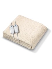 Beurer White Monogram by Komfort Heated Mattress Cover Electric Blanket - Image 6 of 8