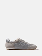 Mint Velvet Grey Rach Quilted Trainers - Image 1 of 4