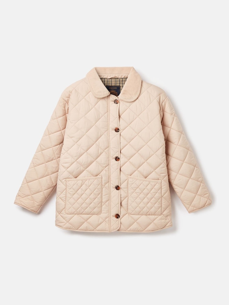 Joules Kids' Mayberry Natural Quilted Jacket - Image 1 of 4