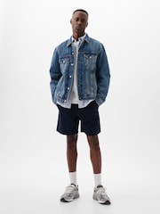 Gap Navy Blue Short Length 4' Chino Shorts - Image 4 of 5
