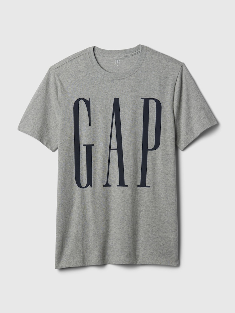 Gap Grey Everyday Logo 100% Cotton Crew Neck Short Sleeve T-Shirt - Image 5 of 5