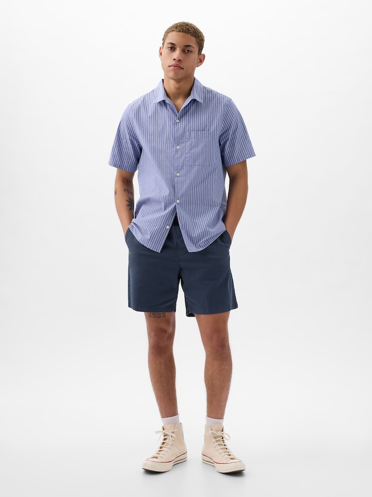 Gap Blue Short Length 4' Chino Shorts - Image 4 of 4