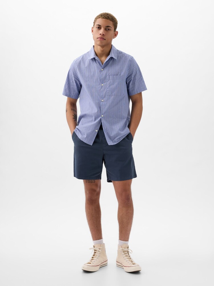 Gap Blue Short Length 4' Chino Shorts - Image 4 of 4 Gap Blue Short Length 4' Chino Shorts - Image 4 of 4