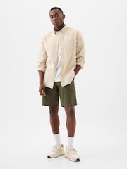 Gap Khaki Green Long Length 9' Chino Shorts - Image 4 of 6