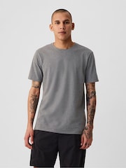 Gap Grey Crew Neck Classic 100% Cotton Short Sleeve T-Shirt - Image 2 of 5