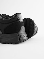 Black School Lace-Up Chunky Trainers - Image 5 of 7