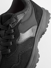 Black School Lace-Up Chunky Trainers - Image 7 of 7