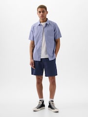 Gap Blue Poplin Short Sleeve Shirt in Standard Fit - Image 3 of 4