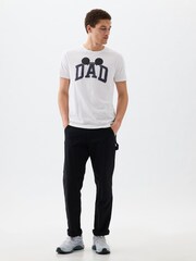 Gap White Disney Dad Graphic Short Sleeve T-Shirt - Image 1 of 4