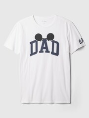 Gap White Disney Dad Graphic Short Sleeve T-Shirt - Image 3 of 4