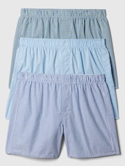 Gap Blue Print 4" Boxers 3 Pack - Image 1 of 1