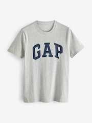 Gap Grey Everyday Logo 100% Cotton Crew Neck Short Sleeve T-Shirt - Image 4 of 6