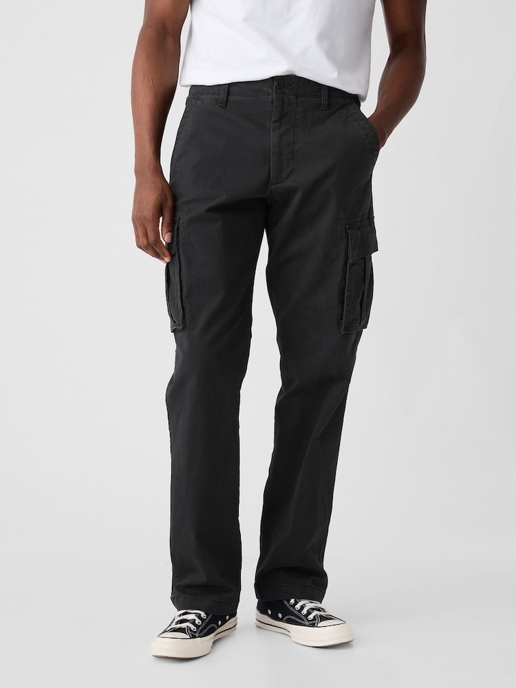 Schwarz - Gap Cargo hosen mit Straight Fit - Bild 1 von 5 Schwarz - Gap Cargo hosen mit Straight Fit - Bild 1 von 5