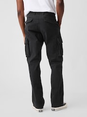 Schwarz - Gap Cargo hosen mit Straight Fit - Bild 2 von 5