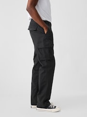 Schwarz - Gap Cargo hosen mit Straight Fit - Bild 3 von 5