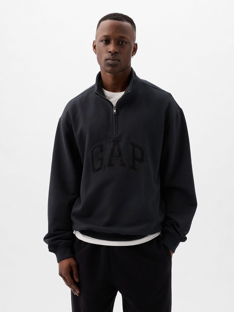 Gap Black Heavyweight  Arch Logo Pullover - Image 1 of 4