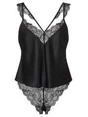 Ann Summers Black Admiring Satin Lace Cami Set - Image 5 of 5