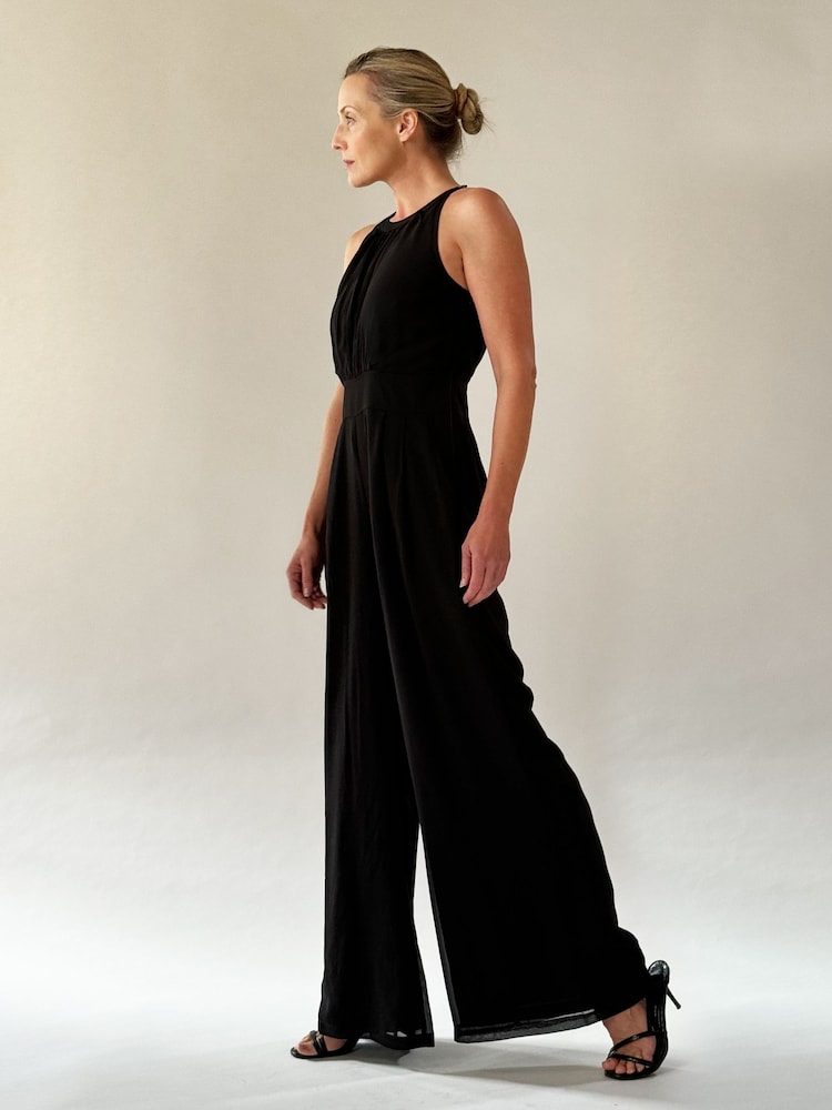 Religion Black Crew Wide Leg Halterneck Jumpsuit - Image 5 of 5
