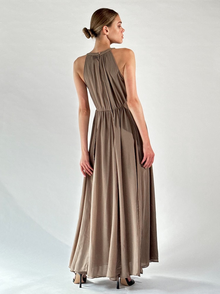 Religion Natural Dusk Halter Neck Maxi Dress With Full Skirt - Image 6 of 6 Religion Natural Dusk Halter Neck Maxi Dress With Full Skirt - Image 6 of 6