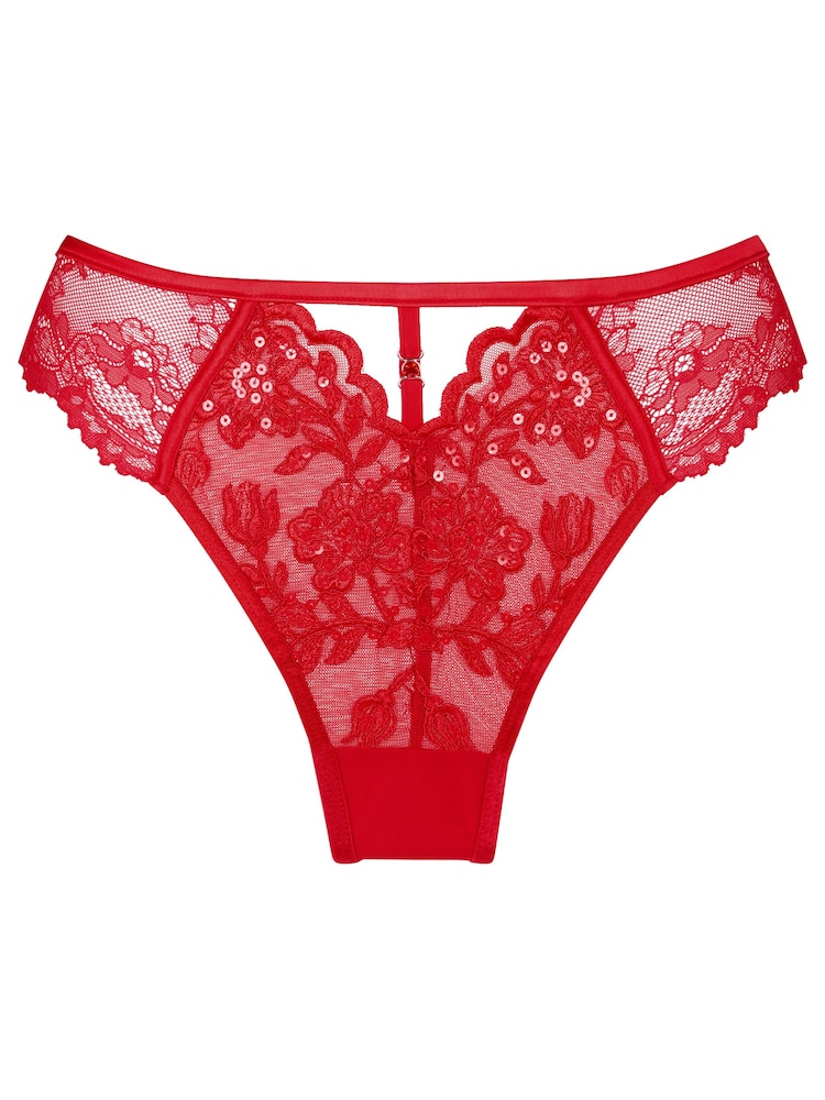 Ann Summers Red The Icon Sequin Brazilian Knickers - Image 5 of 5