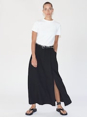 Religion Black Tailored Maxi Skirt With Pockets And Splits - Image 6 of 7