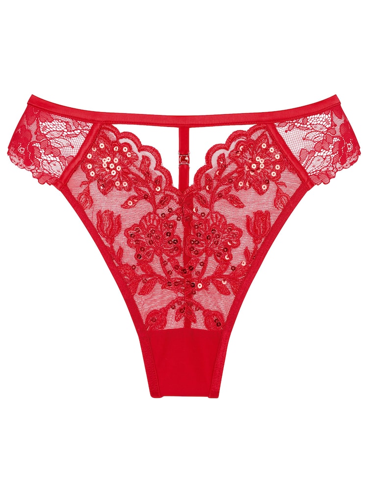 Ann Summers Red The Icon Sequin Thong - Image 5 of 5