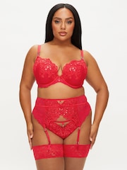 Ann Summers Red The Icon Padded Fuller Bust DD+ Plunge Bra - Image 1 of 3
