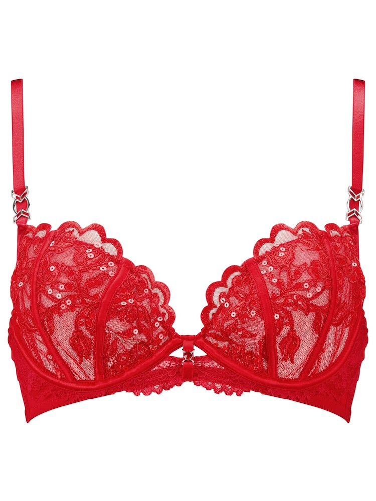 Ann Summers The Icon unwattierter BH mit Paillettenverzierung und tiefem Ausschnitt - Bild 6 von 6 Ann Summers The Icon unwattierter BH mit Paillettenverzierung und tiefem Ausschnitt - Bild 6 von 6