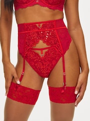 Ann Summers Red The Icon Sequin Waspie Suspender - Image 4 of 6