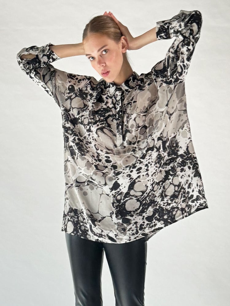 Religion Natural Oversized Constellation Tunic Top - Image 1 of 6