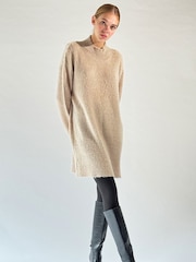 Religion Nude Oversized Lux Knitted Tunic Dress With High Neck - Image 5 of 7