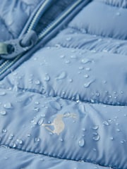 Joules Kids' Crofton Light Blue Showerproof Padded Gilet - Image 5 of 5