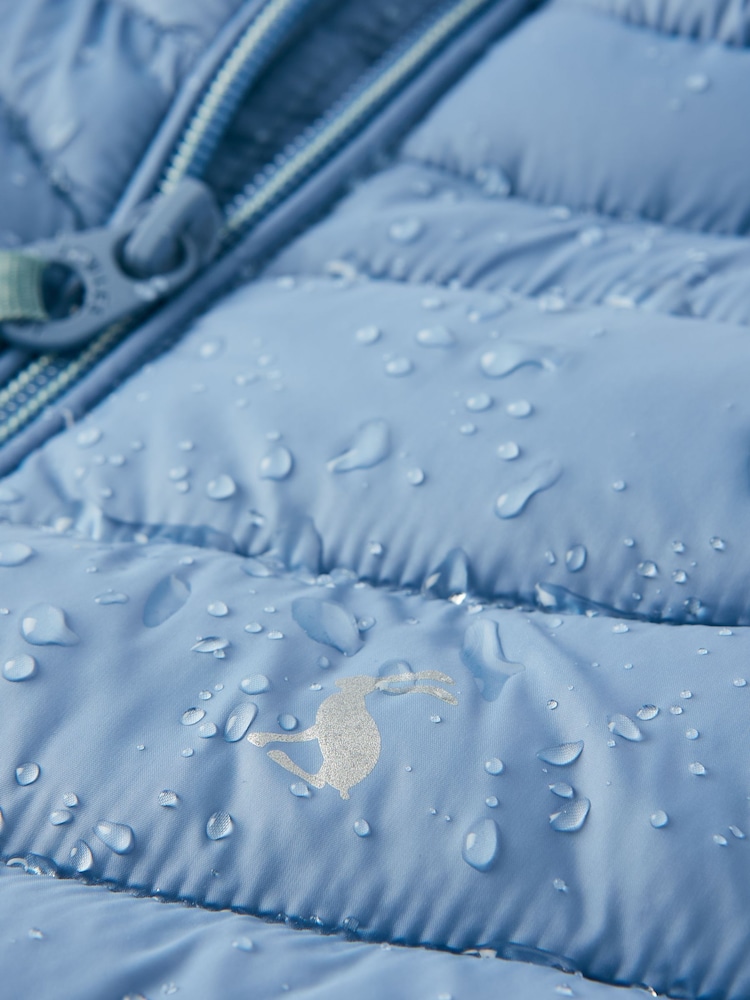 Joules Kids' Crofton Light Blue Showerproof Padded Gilet - Image 5 of 5