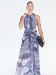 Religion Black Halterneck Maxi Dress In Beautiful Prints - Image 6 of 6