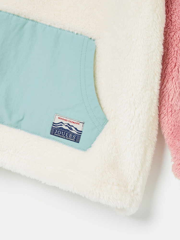 Joules Детский искусственный мех флис Always Cosy Quarter Zip - Изображение 2 из 4