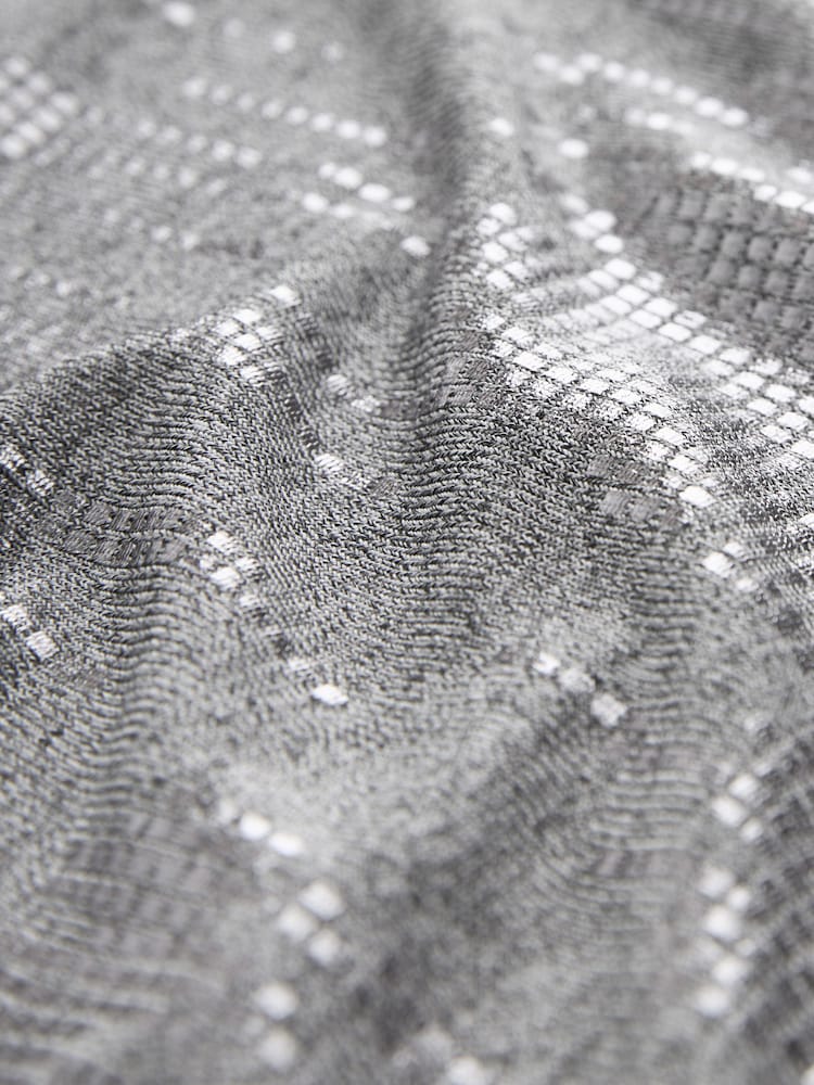 Silver Metallic Short Sleeve Crew Neck T-Shirt - Image 7 of 7