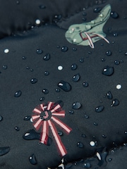 Joules Kids' Atwell Navy Blue Showerproof Reversible Gilet - Image 5 of 5