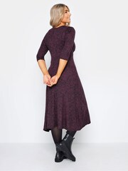 M&Co Purple Petite Midi Dress - Image 2 of 4