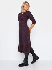M&Co Purple Petite Midi Dress - Image 3 of 4
