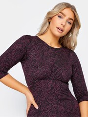 M&Co Purple Petite Midi Dress - Image 4 of 4
