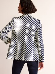 Boden Blue Marylebone Printed Blazer - Image 3 of 6