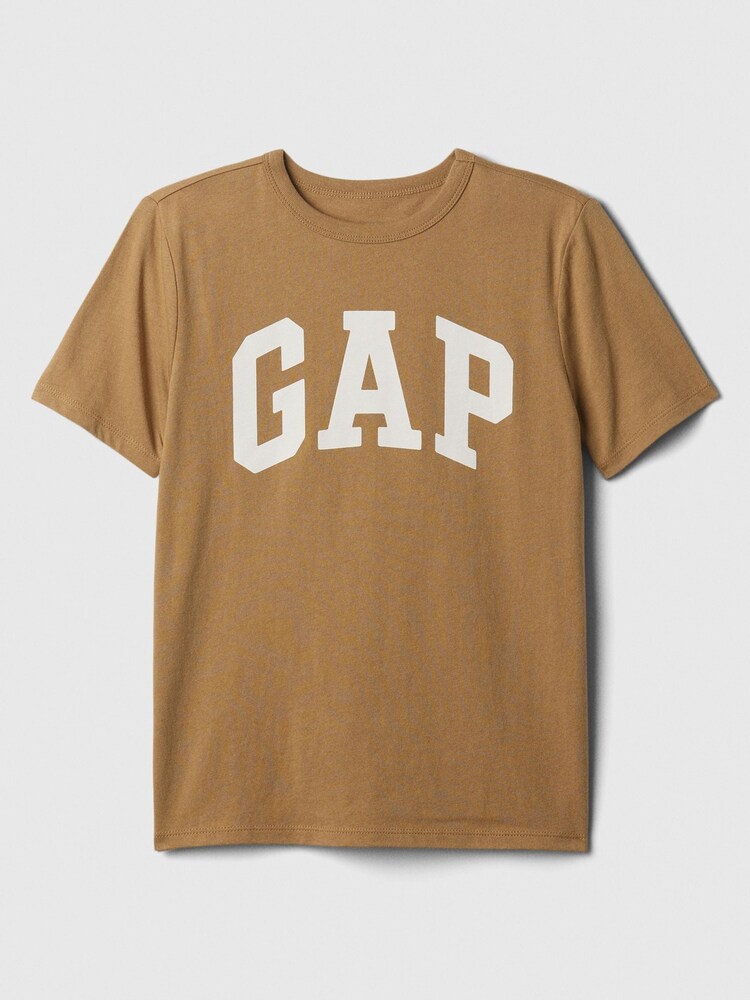 Gap Brown Crew Neck Logo Short Sleeve T-Shirt - Image 1 of 1