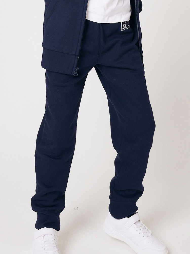 Gap Navy Blue Vintage Logo Fleece-Lined Joggers (4-13yrs) - Image 1 of 8